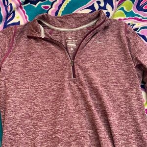 Purple Nike Dri-Fit pullover. Size M